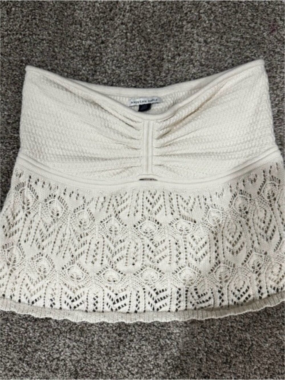 2/$20! American Eagle Large Crochet Tube Top - Picture 3 of 6